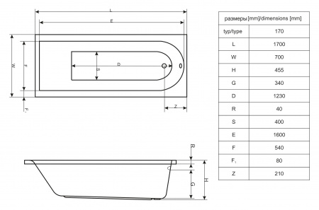 Акриловая ванна Excellent Actima 150x70 WAAC.AUR15HYDRO с каркасом фото