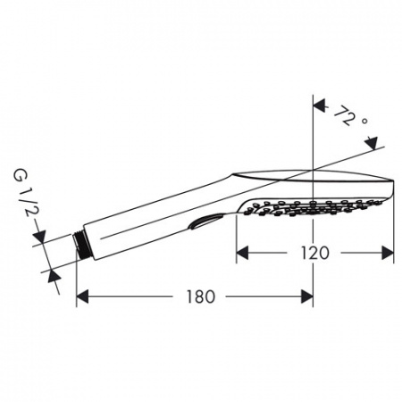Душевая лейка Hansgrohe Raindance Select 120 Air 3jet 26520400 фото