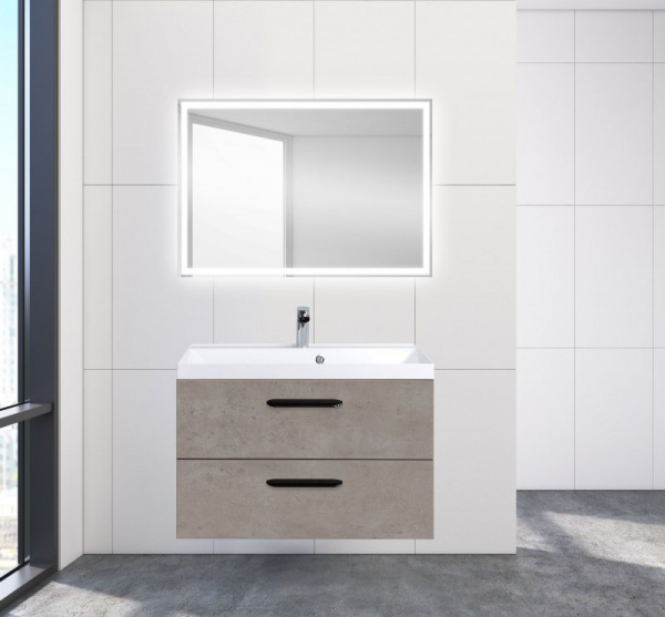 Тумба под раковину Belbagno Aurora AURORA-800-2C-SO-CP Cemento Pallido фото