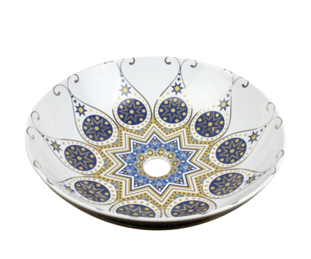 Накладная раковина Bronze de Luxe Lotos 5008 40x40 фото