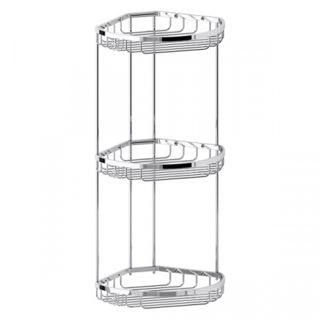 Полочка-решетка угловая полукруглая трехуровневая FBS Ryna RYN 027 фото