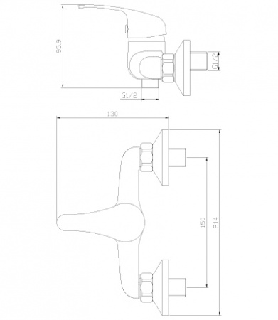 Смеситель для душа Rossinka Y Y35-41 фото