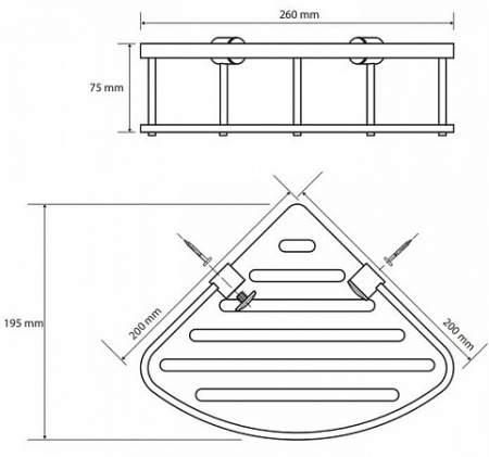 Мыльница настенная Bemeta Cytro 146208376 фото