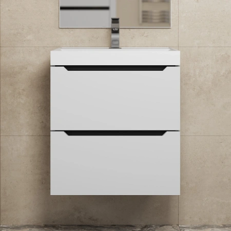 Тумба под раковину Uperwood Tanos 50 2930205149 белый/графит фото