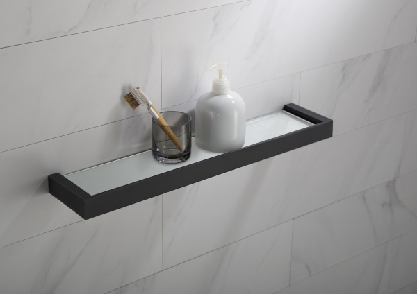 Полка стеклянная Timo Petruma 15272/03 черная матовая фото