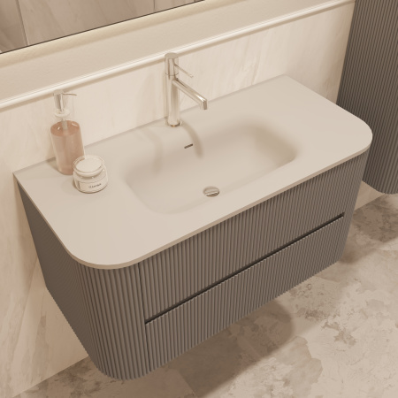 Тумба под раковину Vincea Alto 100 VMC-4A100MLG светло-серая матовая фото