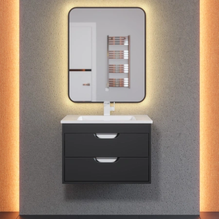 Тумба под раковину Uperwood Modul 65 2930205151 черная фото