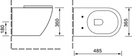 Комплект подвесной унитаз с инсталляцией SantiLine SL-5018MB+SL-03 фото