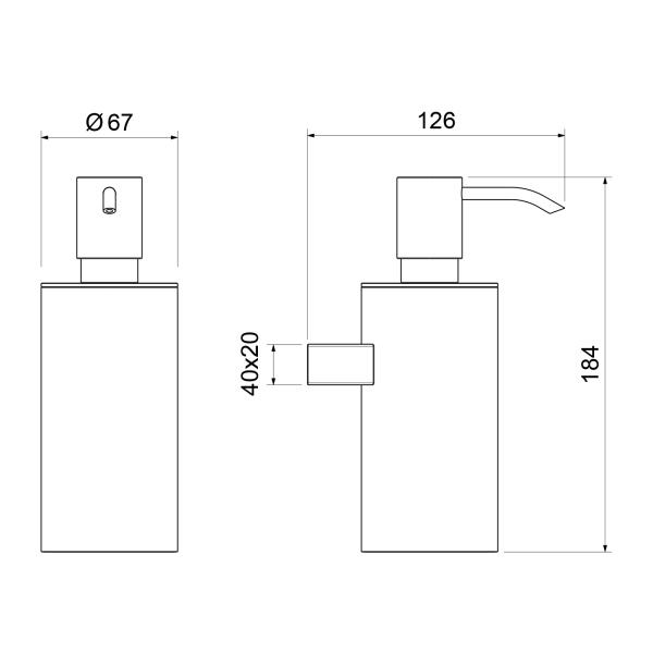 Дозатор для жидкого мыла Timo Luiro 18639/03 Черный фото