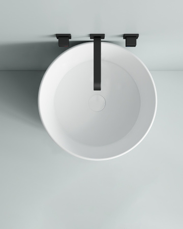 Напольная раковина SantiLine SL-4014MW 45x45 белая матовая фото