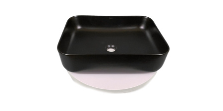 Накладная раковина Sintesi SIN-LVB-APP-409BM 50x39 черная матовая фото