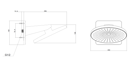 Душевая система скрытого монтажа с термостатом Vincea Inspire VSFW-3I21MT5CH хром фото