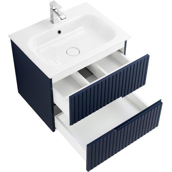 Тумба под раковину Cezares Duet 60 DUET-600-2C-SO-GR-P Grafito фото