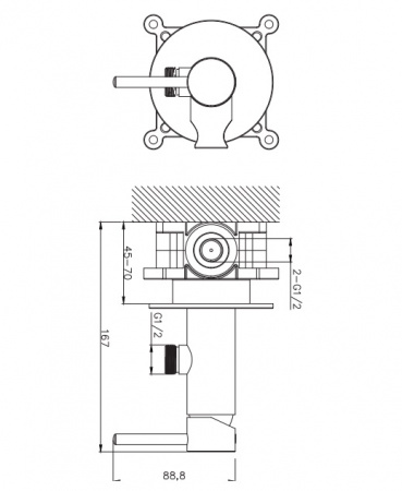 Гигиенический душ со смесителем Omnires Y SYSYBI2GL золото фото