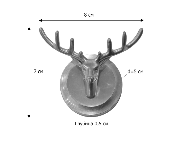 Крючок для ванной двойной Bronze de Luxe 81152B черный фото