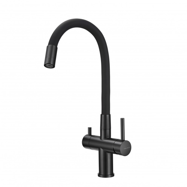 Смеситель для кухни под фильтр Milacio Ultra Naron MCU.560.TBB черный фото