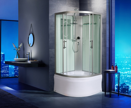 Душевая кабина Weltwasser WW500 Halle HALLE 1001 100x100 без крыши фото