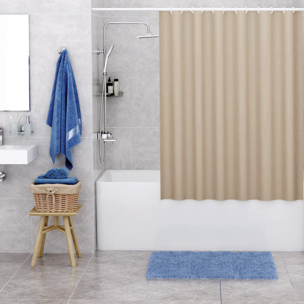 Текстильная шторка для ванны WasserKRAFT Oder SC-30603 фото