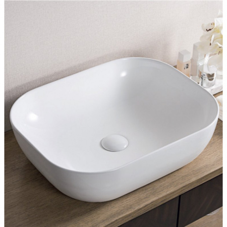 Накладная раковина-чаша BelBagno BB1302 50х40 белая фото