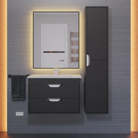 Тумба под раковину Uperwood Modul 65 2930205151 черная фото