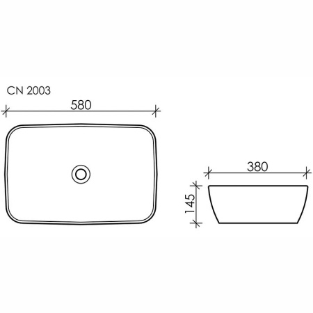 Раковина Ceramica Nova Form 58 CN2003 Белая фото