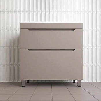 Тумба напольная Style Line Остин 80 ЛС-00002398 тауп темный фото