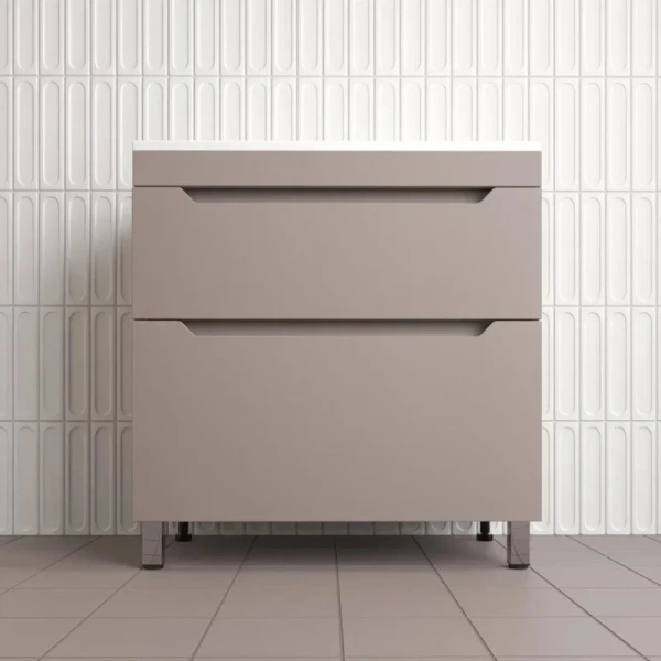 Тумба напольная Style Line Остин 80 ЛС-00002398 тауп темный фото