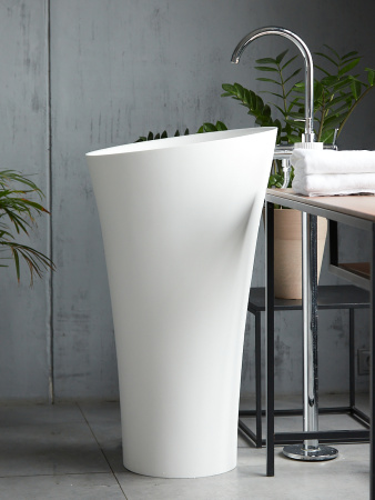 Напольная раковина Montebianco Pisa Cono 11237 50x50 фото