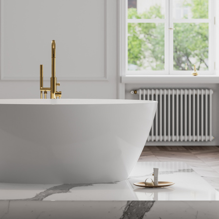 Смеситель для ванны напольный Omnires Y Y1233GL золото фото