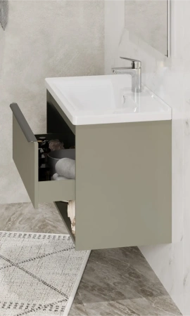 Тумба под раковину Акватон Хоуп 80 1A287301HP9D0 хаки фото