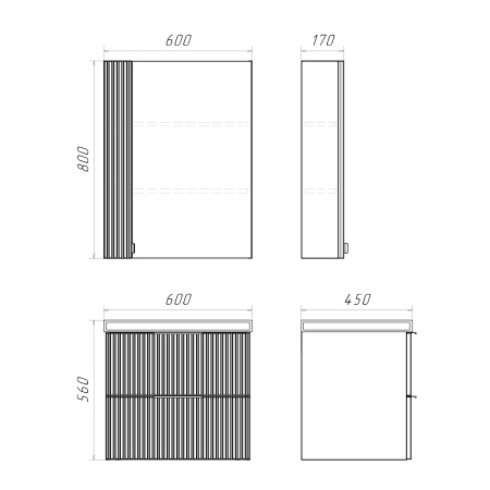 Тумба с раковиной Comforty Лима 60П2 00-00019176 антрацит фото