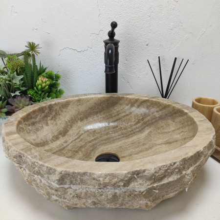 Накладная раковина из оникса Erozy Sunset EO-01435 (53*44*15) фото