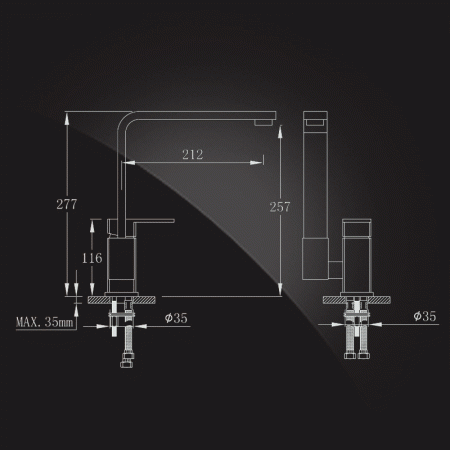 Смеситель для кухни Elghansa Mondschein New 5630233 фото