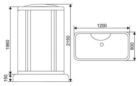 Душевая кабина Arcus AS-119 80x120 фото