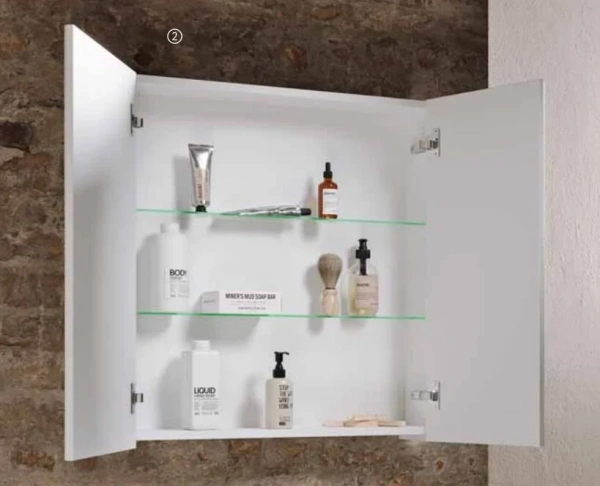 Зеркальный шкаф с подсветкой Aqwella Simplex SLX0410 100 см фото