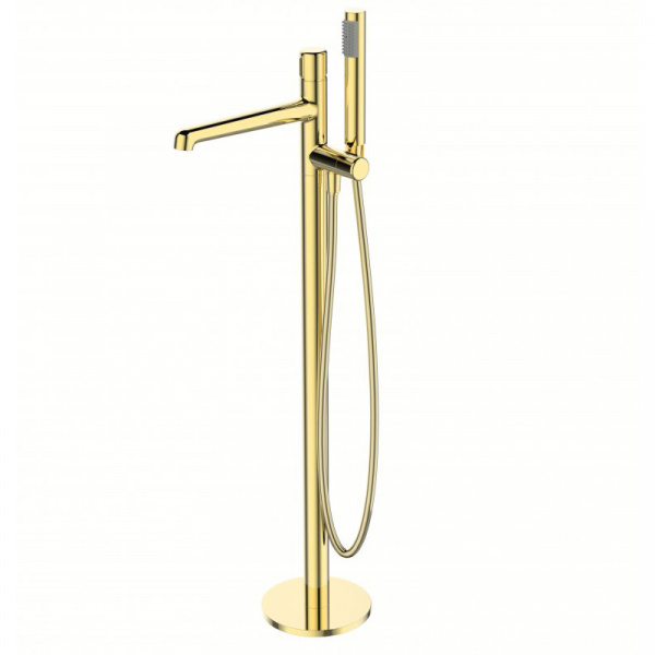 Напольный смеситель для ванны с душем Belbagno Uno UNO-FMT-ORO фото