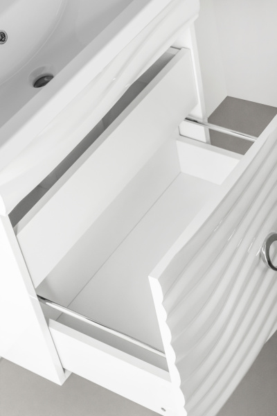 Тумба под раковину Style Line Вероника 60 ЛС-00000727 Люкс белая, PLUS фото