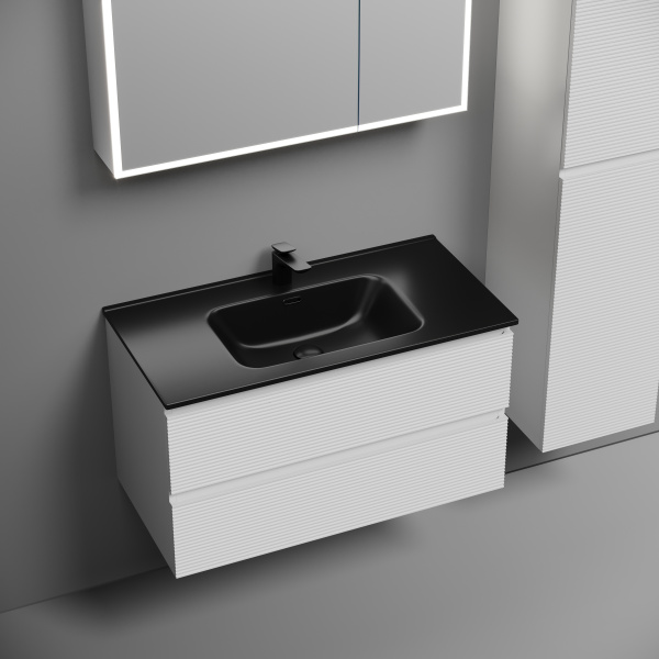 Тумба под раковину Sancos Folk FL90W белая фото