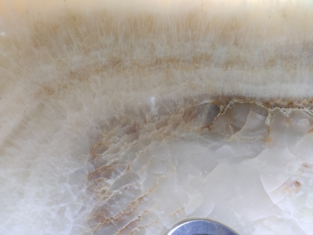 Накладная раковина из оникса Indo Donut Yellow Big DO-000166 фото