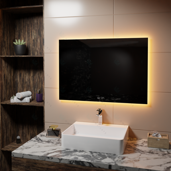 Зеркало с LED подсветкой и сенсором OWL 1975 Line Н OWLM200901 100x70 фото