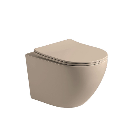 Подвесной унитаз безободковый Vincea Globo VT1-14SMC с сиденьем фото