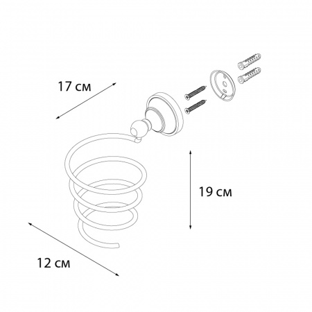 Держатель фена Fixsen Bogema FX-78519G фото