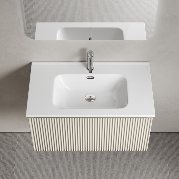 Тумба под раковину Sancos Snob R 1.0 SNR1.080CE Beige Soft фото