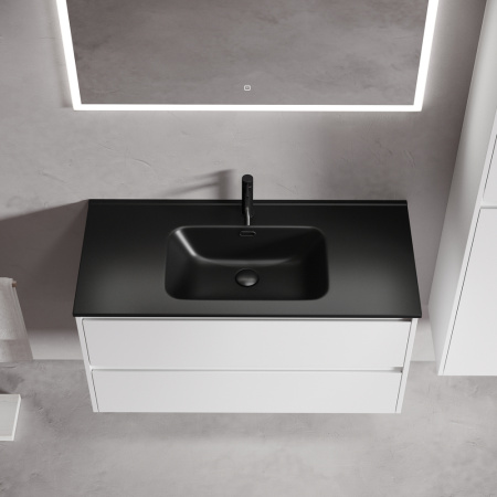 Тумба под раковину Sancos Libra LB100W белая фото