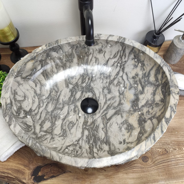Накладная раковина из мрамора Erozy Doreng EM-60830 (56*45*15cм) фото