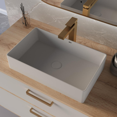 Накладная раковина Abber Rechteck AC2220MW 60x36 белая матовая фото