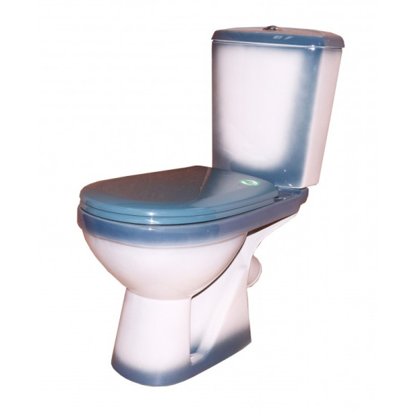 Унитаз-компакт напольный Rosa Комфорт 422832 зеленый, с сиденьем фото