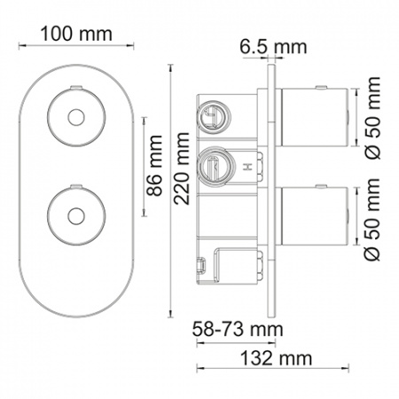Термостатический смеситель для душа WasserKRAFT Berkel 4833 фото