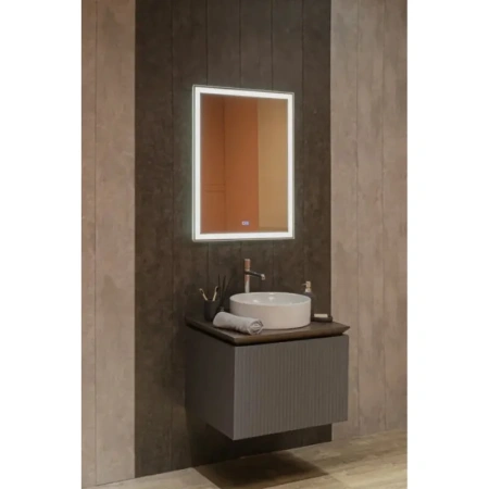 Зеркало с подсветкой и обогревом Aquame AQM9105 60x80 фото