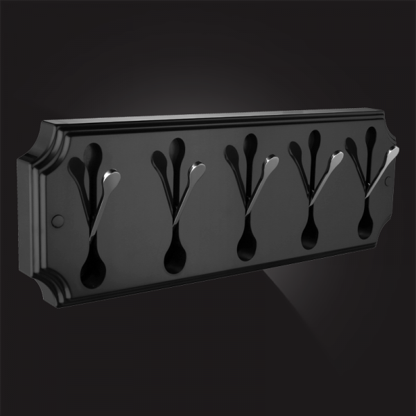 Планка с пятью крючками Elghansa Hermitage HRM-670-Black/Chrome фото